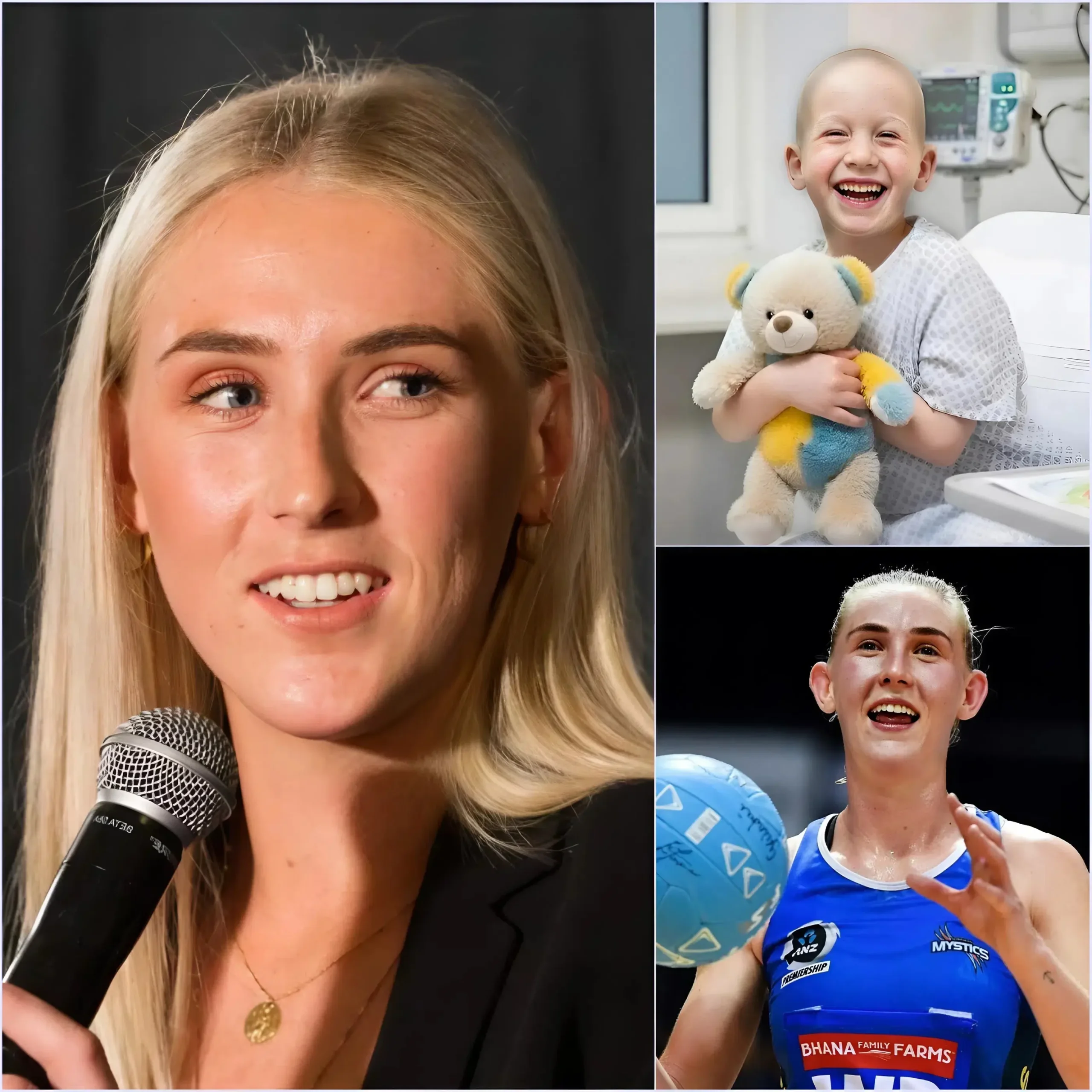 Cover Image for 💔 A 7-year-old boy battling a malignant brain tumor shared his final wish: to speak with his idol, Michaela Sokolich-Beatson. However, what Michaela Sokolich-Beatson did went far beyond a simple phone call…
