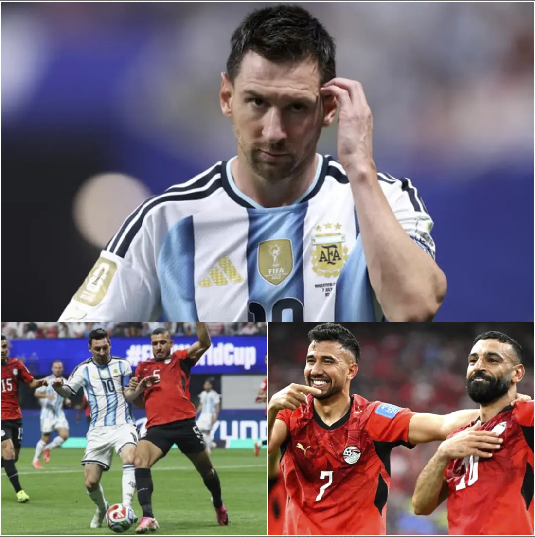 Cover Image for 🚨”Messi is just a third-rate player” The Egyptian star’s harsh words about Messi have returned to haunt him after Argentina’s dramatic victory, reigniting an old feud in football. But immediately, he suffered the consequences when his past criminal record was exposed…